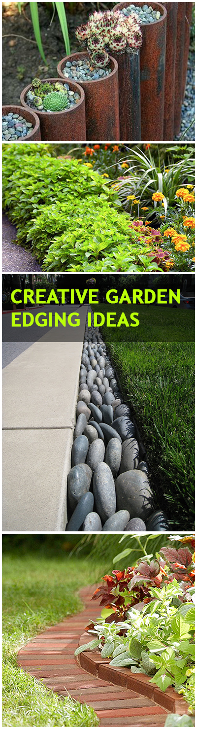 Creative Lawn and Garden Edging Ideas ~ Bless My Weeds