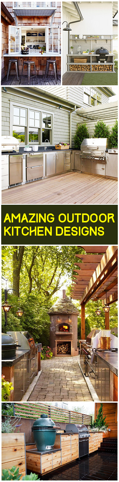 Amazing Outdoor Kitchen Designs