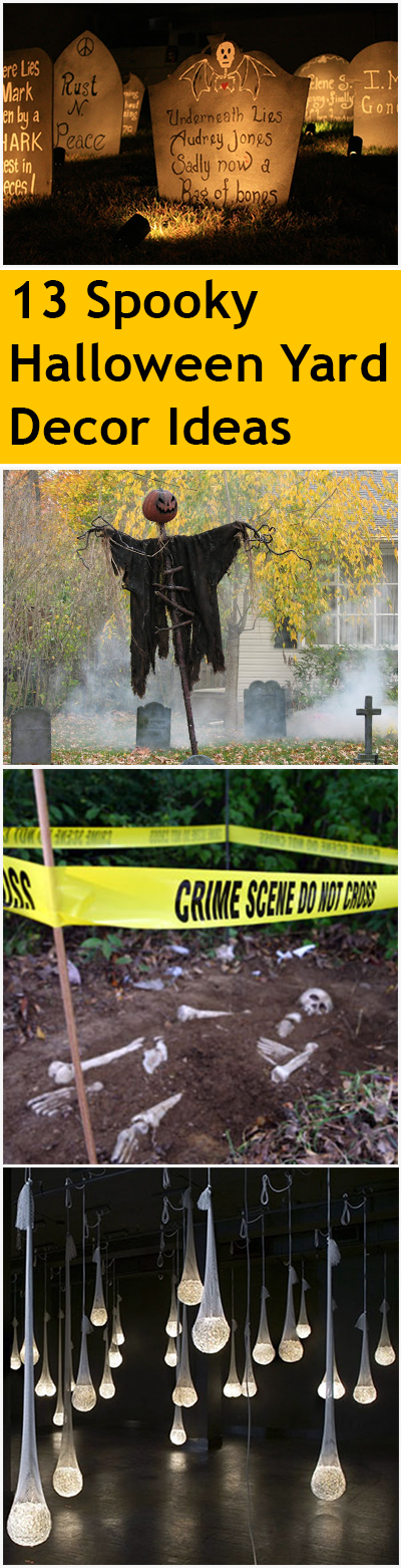 13 Spooky Halloween Yard Decor Ideas ~ Bless My Weeds