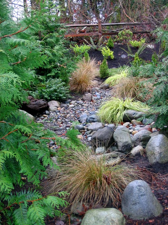 Dry creek beds, outdoor living, xeriscape ideas, popular pin, outdoor DIY, yard and landscape, landscaping hacks.