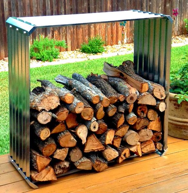 Firewood Racks Designs 9 DIY Outdoor Firewood Racks ~ Bless My Weeds