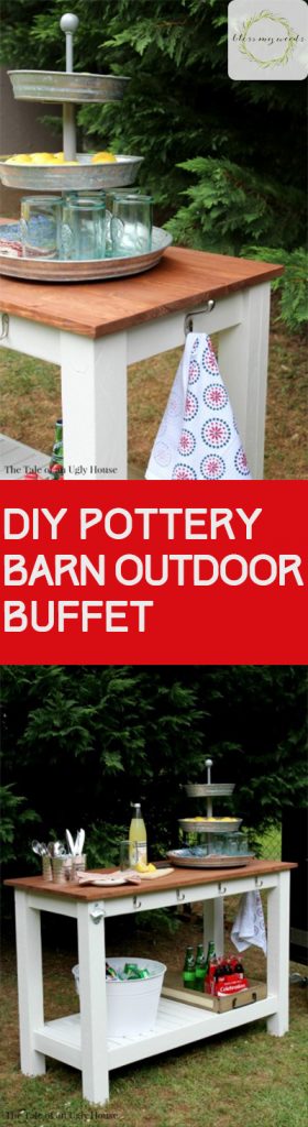 DIY Pottery Barn, Pottery Barn Knock Offs, Knock off Pottery Barn, Outdoor Projects, DIY Outdoor Projects, Outdoor Entertainment, Outdoor Living, Porch and Patio, Patio DIY Projects, Easy DIY Projects, Popular Pin 