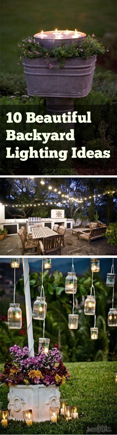 Backyard Lighting: 10 Beautiful Ideas ~ Bless My Weeds