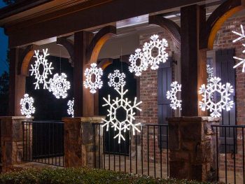 Lighted Snowflake Decorations