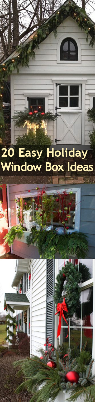 Holiday Window Boxes, Window Box Ideas, Window Box Inspiration, Holiday Window Decor, Popular Pin, Christmas Decor Ideas, Christmas Decor, Outdoor Holiday Decor, Easy Outdoor Decor Ideas