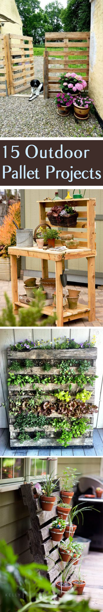 Pallet Projects, Outdoor Pallet Projects, Pallet Project TIps and Tricks, Outdoor Projects, How to Reuse Pallets, Using Pallets in the Garden, Outdoor Living, Outdoor Living Ideas, Popular Pin