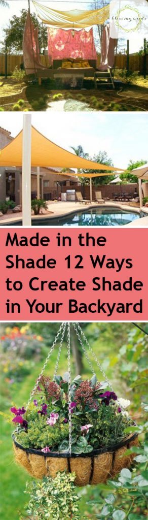 Shade, Backyard Shade Ideas, How to Shade Your Yard, Easy Ways to Add Backyard Shade, Yard Shade Ideas, Easy Outdoor Shade Ideas, Yard and Landscape Ideas, DIY Outdoor Projects, Popular Gardening Pin