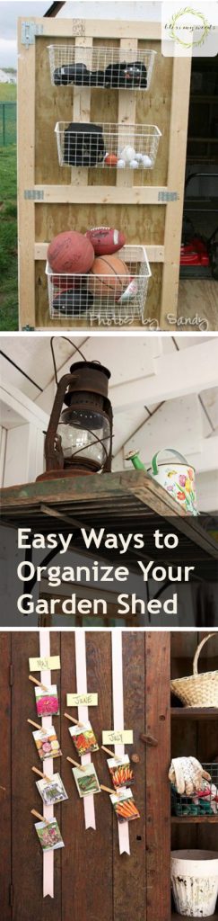 Easy Ways to Organize Your Garden Shed - How to Organize Your Garden, Gardening, Gardening Tips and Tricks, Organize Your Garden Shed, Garden Organization, How to Organize Your Garden Tools, Popular Pin