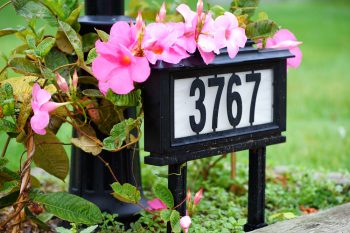 house number planter | planters | house numbers | gardening | decor | house