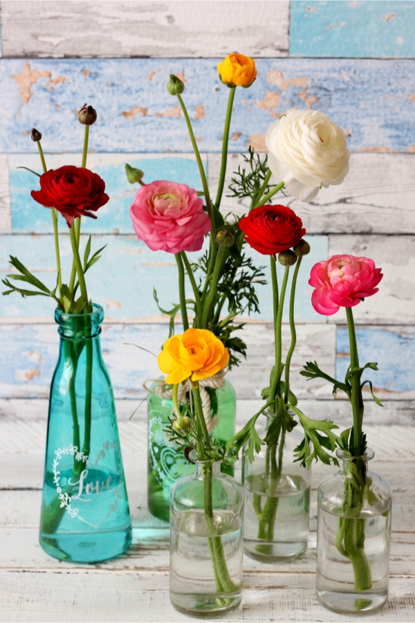 Home-grown flower bouquets