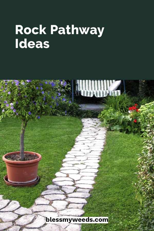 Gardens with rock pathways almost feel magical. Like you could follow the path and end up somewhere enchanting. Maybe that is a little extreme but they do add so much character to a yard. We have some fun and easy ideas for walkways, DIY projects, rockways in grass and more. You know you are curious so don't stop reading. #rockpathwayideas #gardenideas #pathways